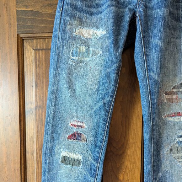 American Eagle Distressed Skinny Jeans - Size: 2 Regular - Picture 3 of 5